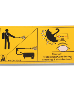 Sticker INT: Eggcam cover then cleaning